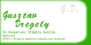 gusztav dregely business card